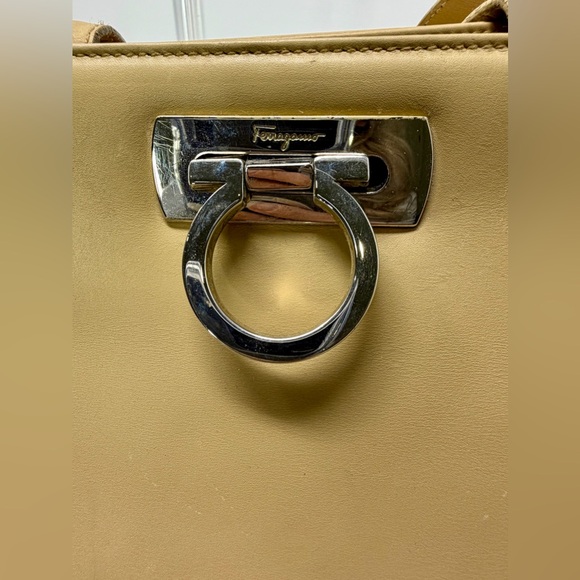 Salvatore Ferragamo Tan Top Handle Bag - PROJECT - Picture 10 of 14